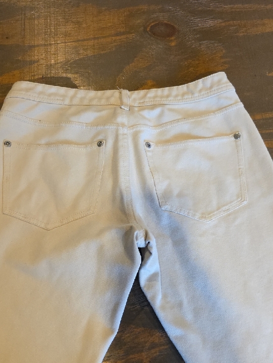 Liverpool Slim Straight Pants in Light Cream Textured Knit - Picture 10 of 11